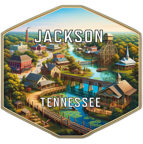 Jackson Tennessee Travel Destination Souvenir Vinyl Decal Sticker 4-Inch
