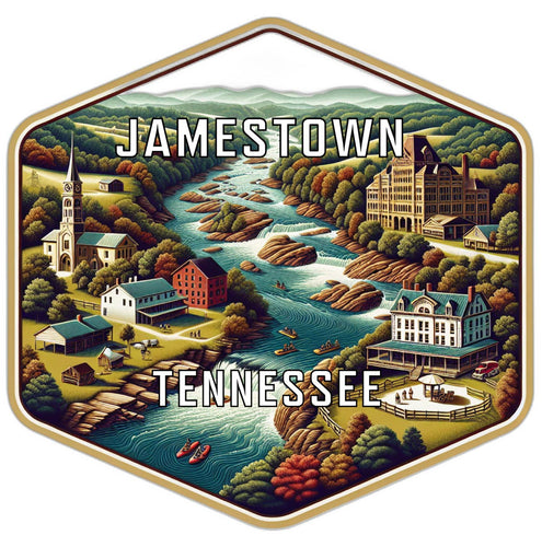 Jamestown Tennessee Travel Destination Souvenir Vinyl Decal Sticker 2-Inch
