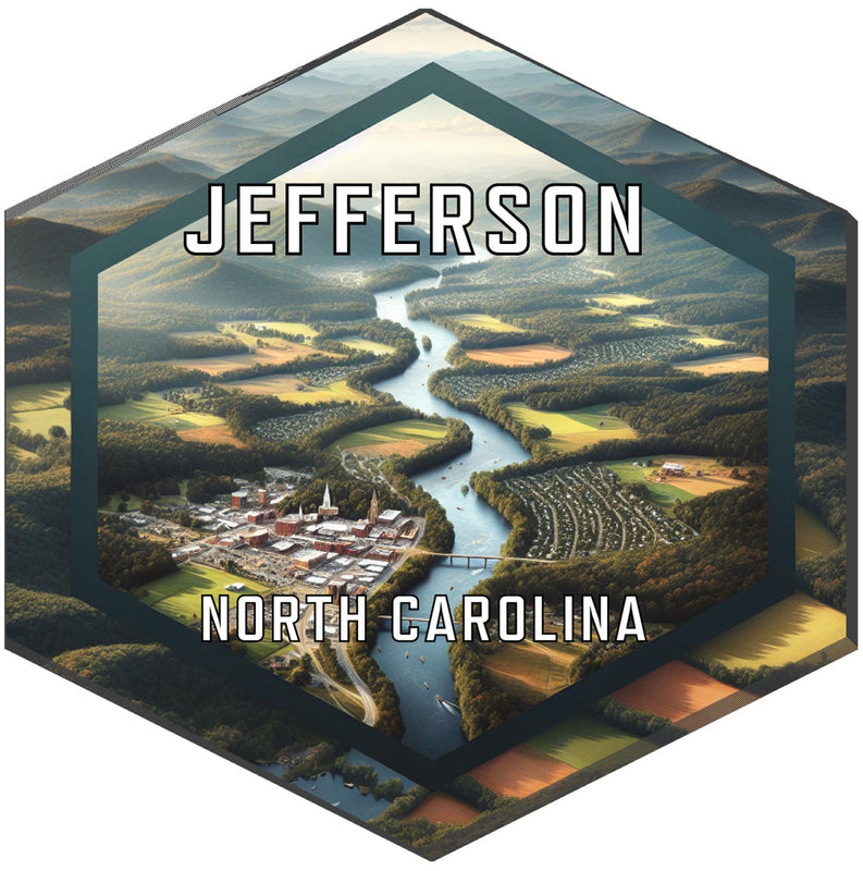 Jefferson North Carolina Travel Destination Souvenir Vinyl Decal Sticker 6-Inch