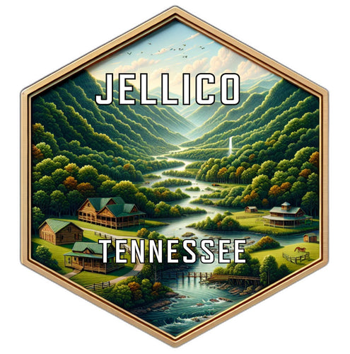 Jellico Tennessee Travel Destination Souvenir Vinyl Decal Sticker 2-Inch