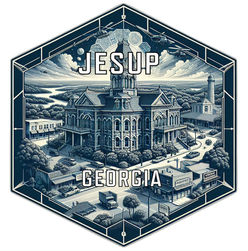 Jesup Georgia Travel Destination Souvenir Vinyl Decal Sticker 2-Inch