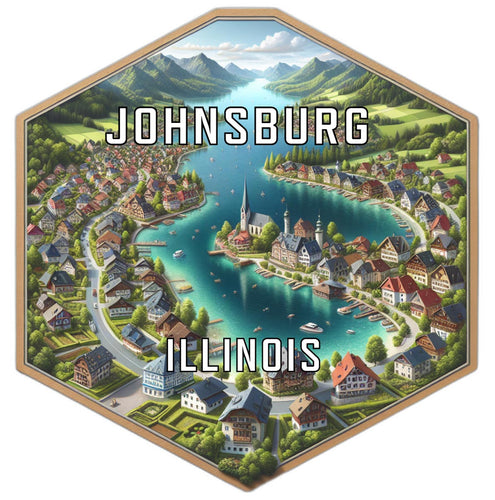 Johnsburg Illinois Travel Destination Souvenir Vinyl Decal Sticker 2-Inch