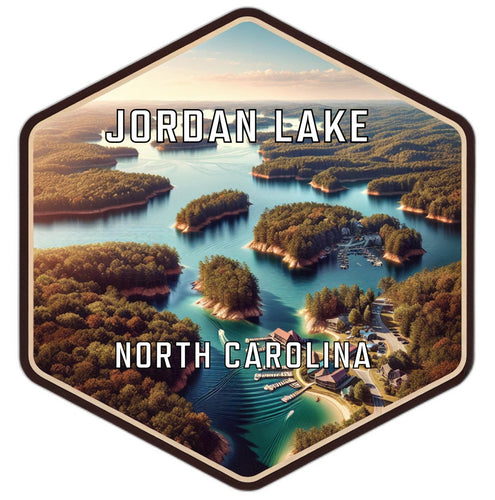 Jordan Lake North Carolina Travel Destination Souvenir Vinyl Decal Sticker 2-Inch