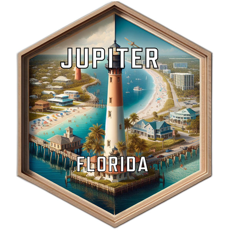 Jupiter Florida Travel Destination Souvenir Vinyl Decal Sticker 6-Inch