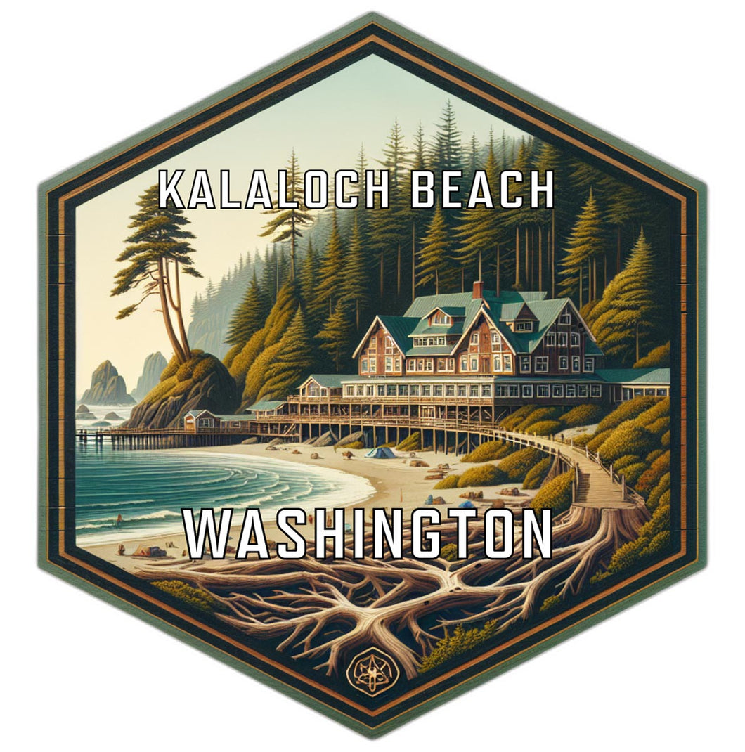 Kalaloch Beach Washington Travel Destination Souvenir Vinyl Decal Sticker 4-Inch