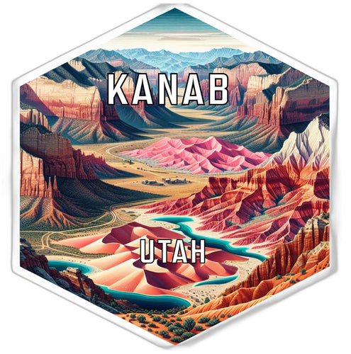 Kanab Utah Travel Destination Souvenir Vinyl Decal Sticker 2-Inch