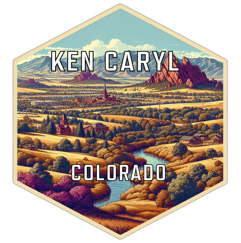 Ken Caryl Colorado Travel Destination Souvenir Vinyl Decal Sticker 2-Inch