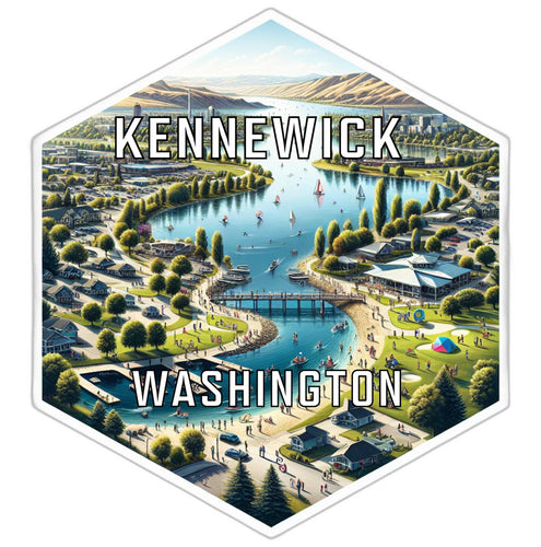 Kennewick Washington Travel Destination Souvenir Vinyl Decal Sticker 4-Inch
