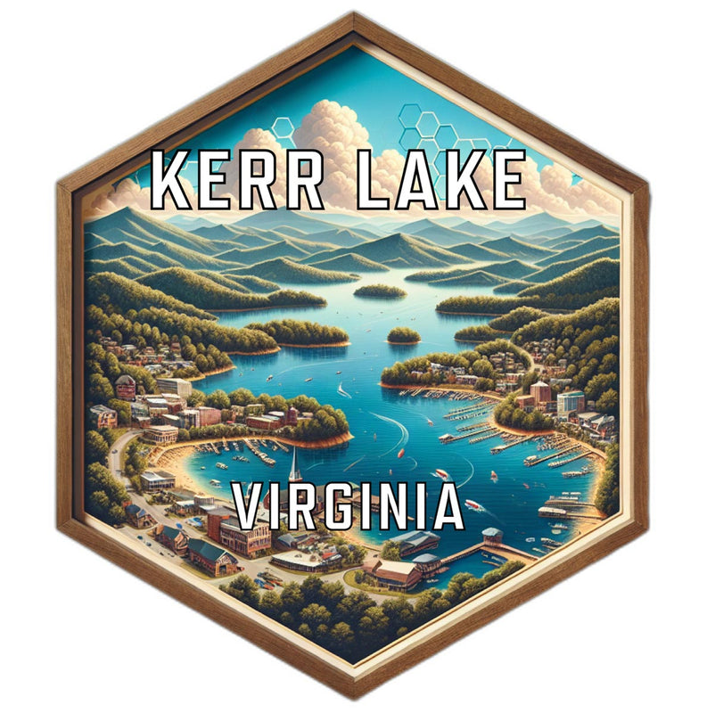 Kerr Lake Virginia Travel Destination Souvenir Vinyl Decal Sticker 2-Inch