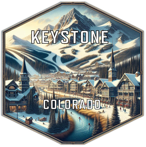 Keystone Colorado Travel Destination Souvenir Vinyl Decal Sticker 6-Inch