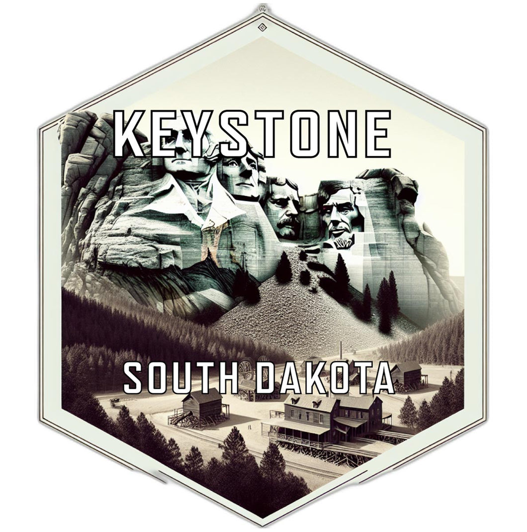 Keystone South Dakota Travel Destination Souvenir Vinyl Decal Sticker 4-Inch