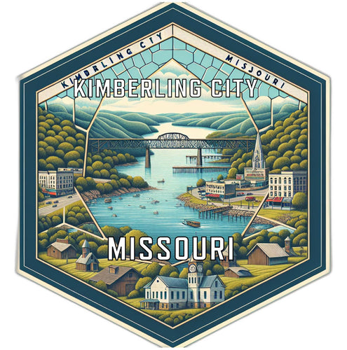 Kimberling City Missouri Travel Destination Souvenir Vinyl Decal Sticker 4-Inch