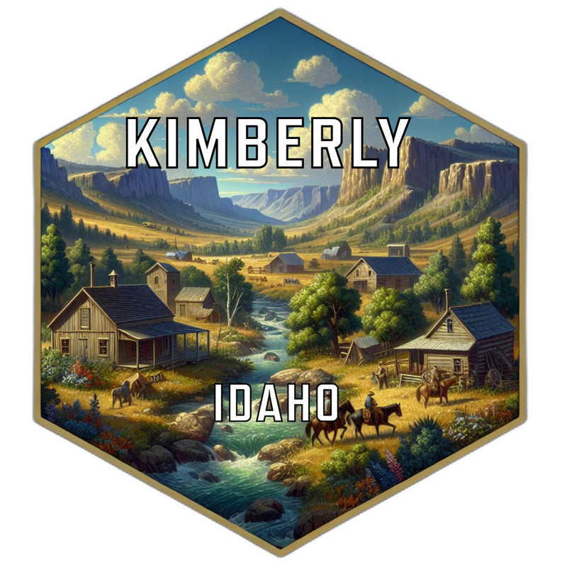 Kimberly Idaho Travel Destination Souvenir Vinyl Decal Sticker 2-Inch