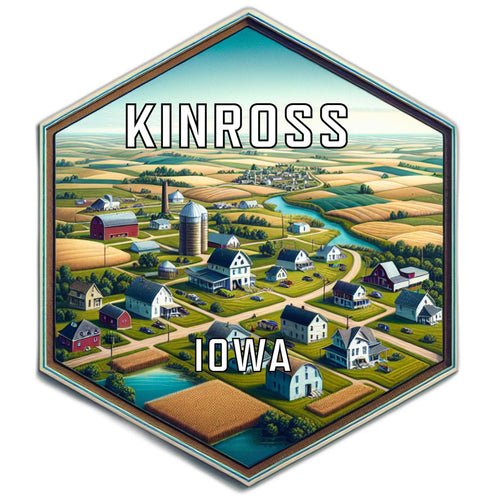 Kinross Iowa Travel Destination Souvenir Vinyl Decal Sticker 2-Inch
