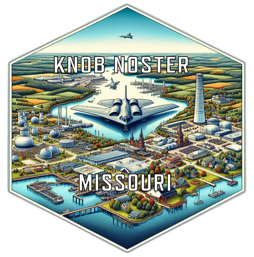 Knob Noster Missouri Travel Destination Souvenir Vinyl Decal Sticker 4-Inch
