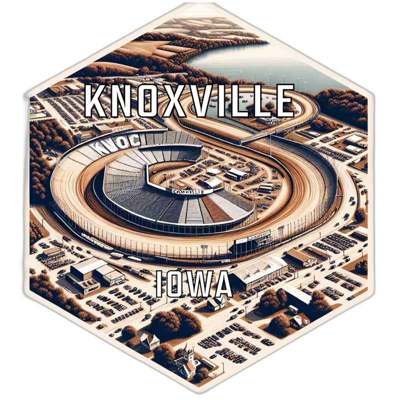 Knoxville Iowa Travel Destination Souvenir Vinyl Decal Sticker 2-Inch