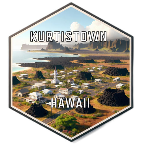 Kurtistown Hawaii Travel Destination Souvenir Vinyl Decal Sticker 2-Inch