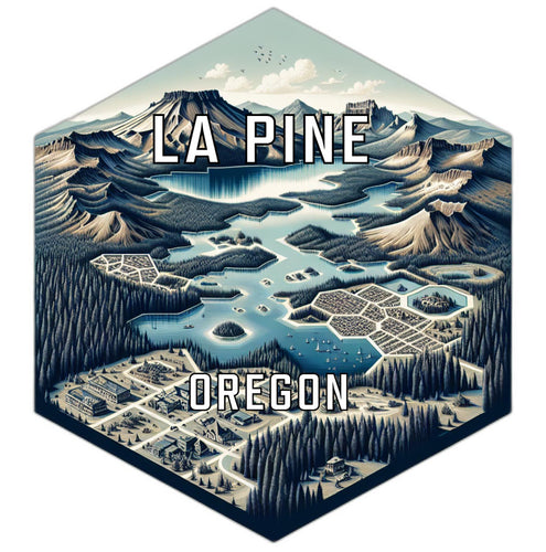 La Pine Oregon Travel Destination Souvenir Vinyl Decal Sticker 6-Inch