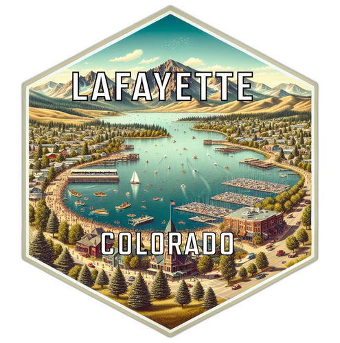 Lafayette Colorado Travel Destination Souvenir Vinyl Decal Sticker 2-Inch