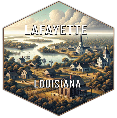 Lafayette Louisiana Travel Destination Souvenir Vinyl Decal Sticker 6-Inch