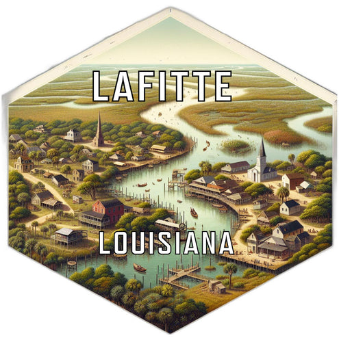Lafitte Louisiana Travel Destination Souvenir Vinyl Decal Sticker 2-Inch