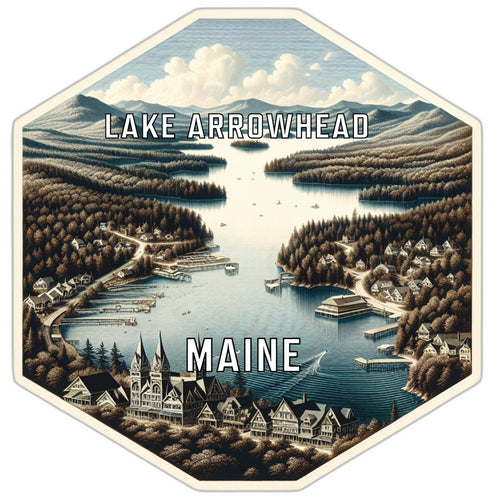Lake Arrowhead Maine Travel Destination Souvenir Vinyl Decal Sticker 2-Inch