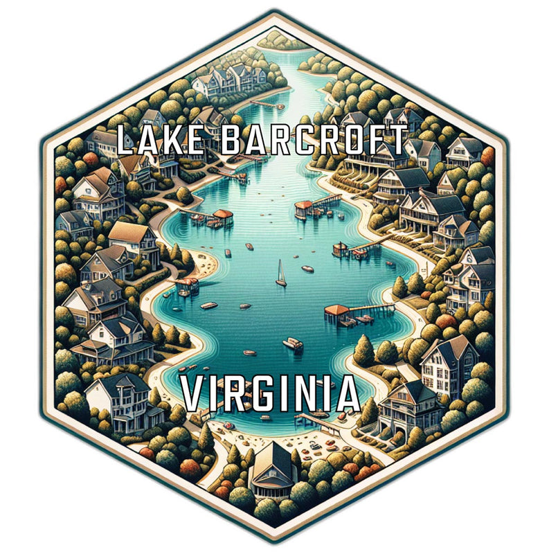 Lake Barcroft Virginia Travel Destination Souvenir Vinyl Decal Sticker 4-Inch