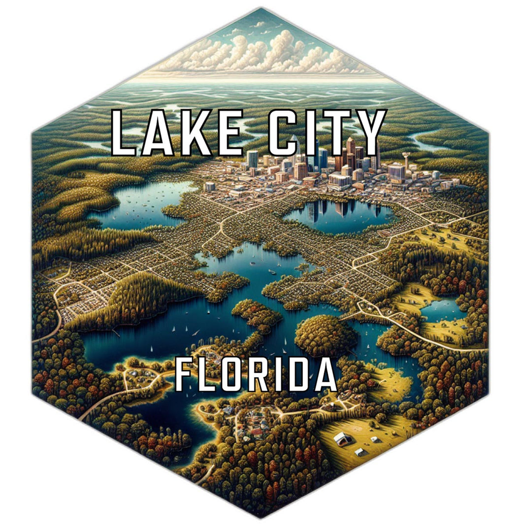 Lake City Florida Travel Destination Souvenir Vinyl Decal Sticker 2-Inch