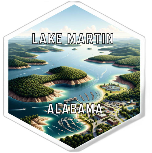 Lake Martin Alabama Travel Destination Souvenir Vinyl Decal Sticker 2-Inch