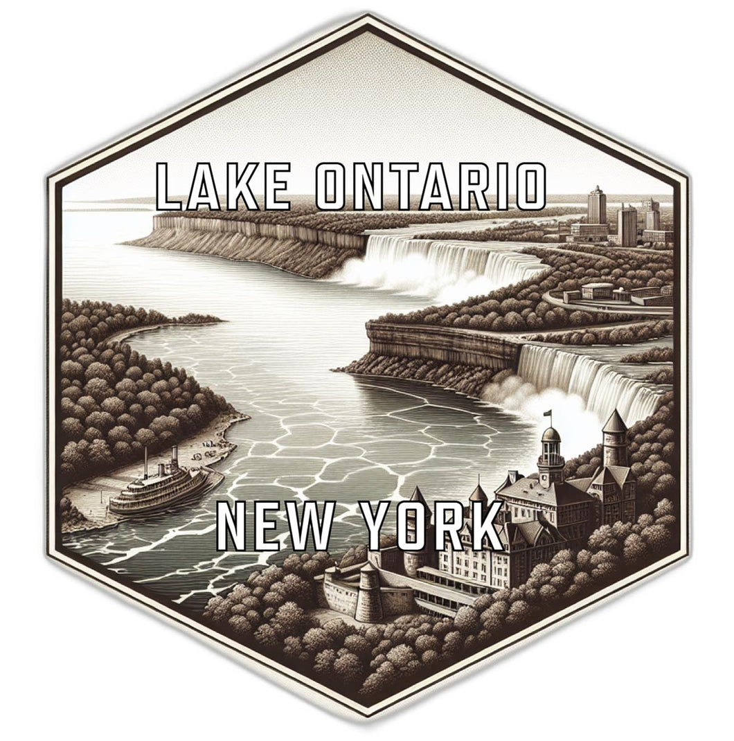 Lake Ontario New York Travel Destination Souvenir Vinyl Decal Sticker 6-Inch