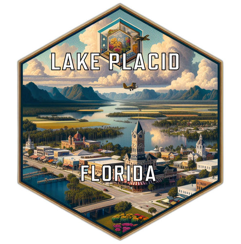 Lake Placid Florida Travel Destination Souvenir Vinyl Decal Sticker 2-Inch