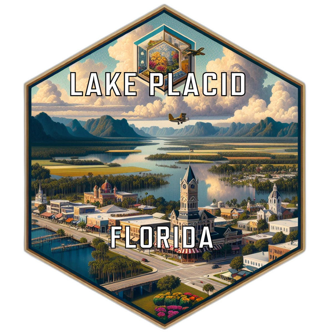 Lake Placid Florida Travel Destination Souvenir Vinyl Decal Sticker 2-Inch