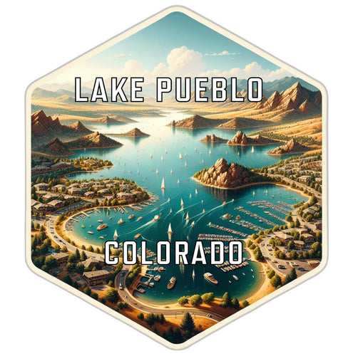 Lake Pueblo Colorado Travel Destination Souvenir Vinyl Decal Sticker 4-Inch