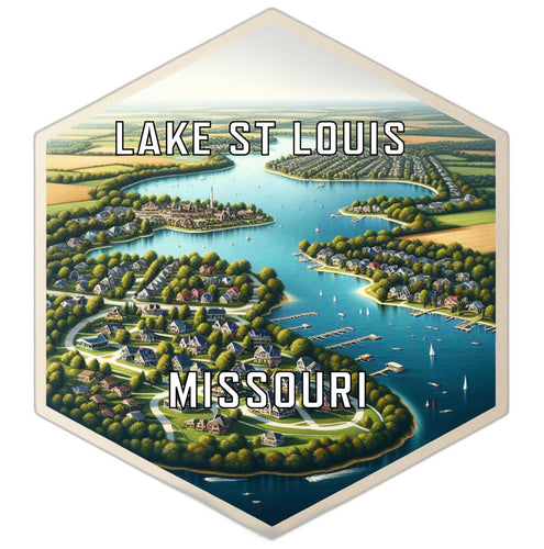 Lake St Louis Missouri Travel Destination Souvenir Vinyl Decal Sticker 6-Inch