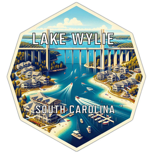 Lake Wylie South Carolina Travel Destination Souvenir Vinyl Decal Sticker 6-Inch