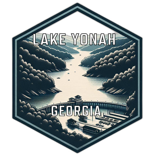 Lake Yonah Georgia Travel Destination Souvenir Vinyl Decal Sticker 2-Inch