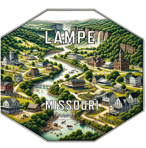 Lampe Missouri Travel Destination Souvenir Vinyl Decal Sticker 6-Inch
