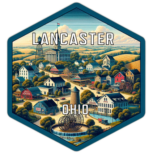 Lancaster Ohio Travel Destination Souvenir Vinyl Decal Sticker 2-Inch