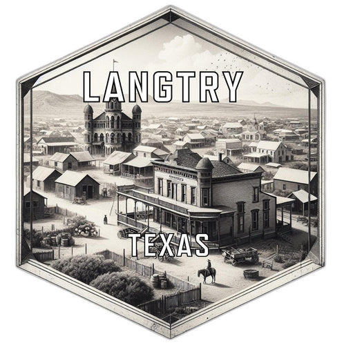 Langtry Texas Travel Destination Souvenir Vinyl Decal Sticker 6-Inch