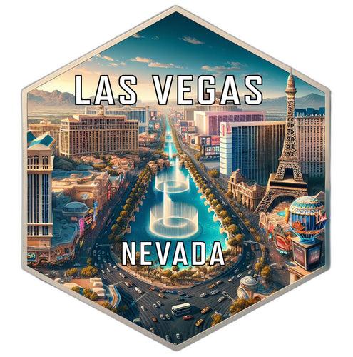 Las Vegas Nevada Travel Destination Souvenir Vinyl Decal Sticker 2-Inch