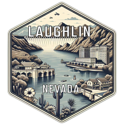 Laughlin Nevada Travel Destination Souvenir Vinyl Decal Sticker 2-Inch