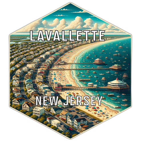 Lavallette New Jersey Travel Destination Souvenir Vinyl Decal Sticker 2-Inch