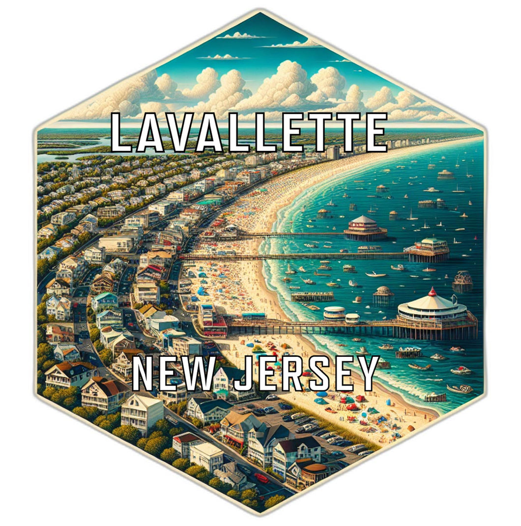 Lavallette New Jersey Travel Destination Souvenir Vinyl Decal Sticker 2-Inch