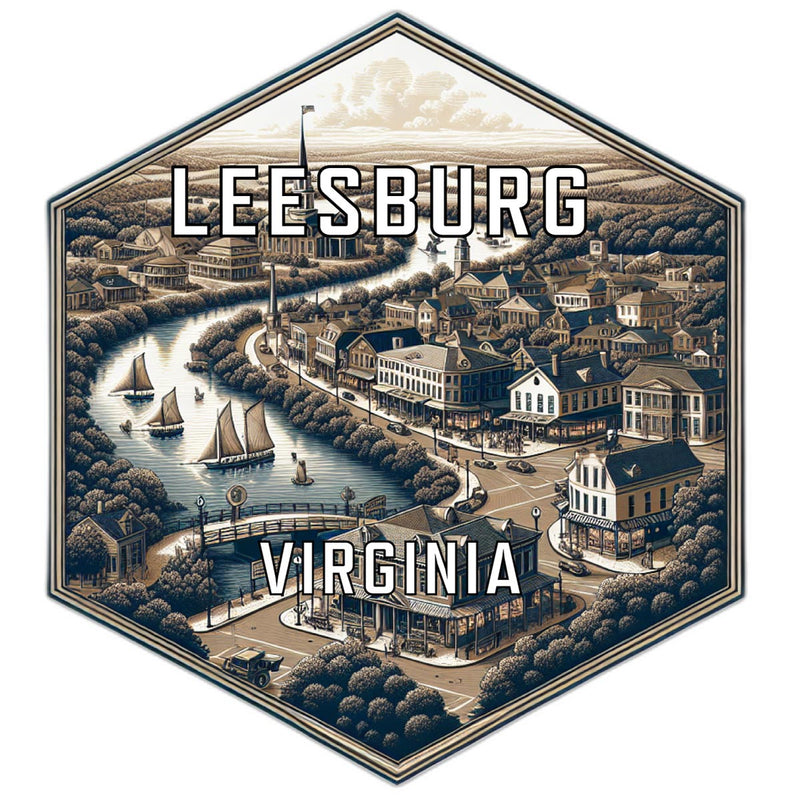 Leesburg Virginia Travel Destination Souvenir Vinyl Decal Sticker 2-Inch