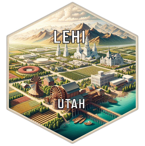 Lehi Utah Travel Destination Souvenir Vinyl Decal Sticker 6-Inch
