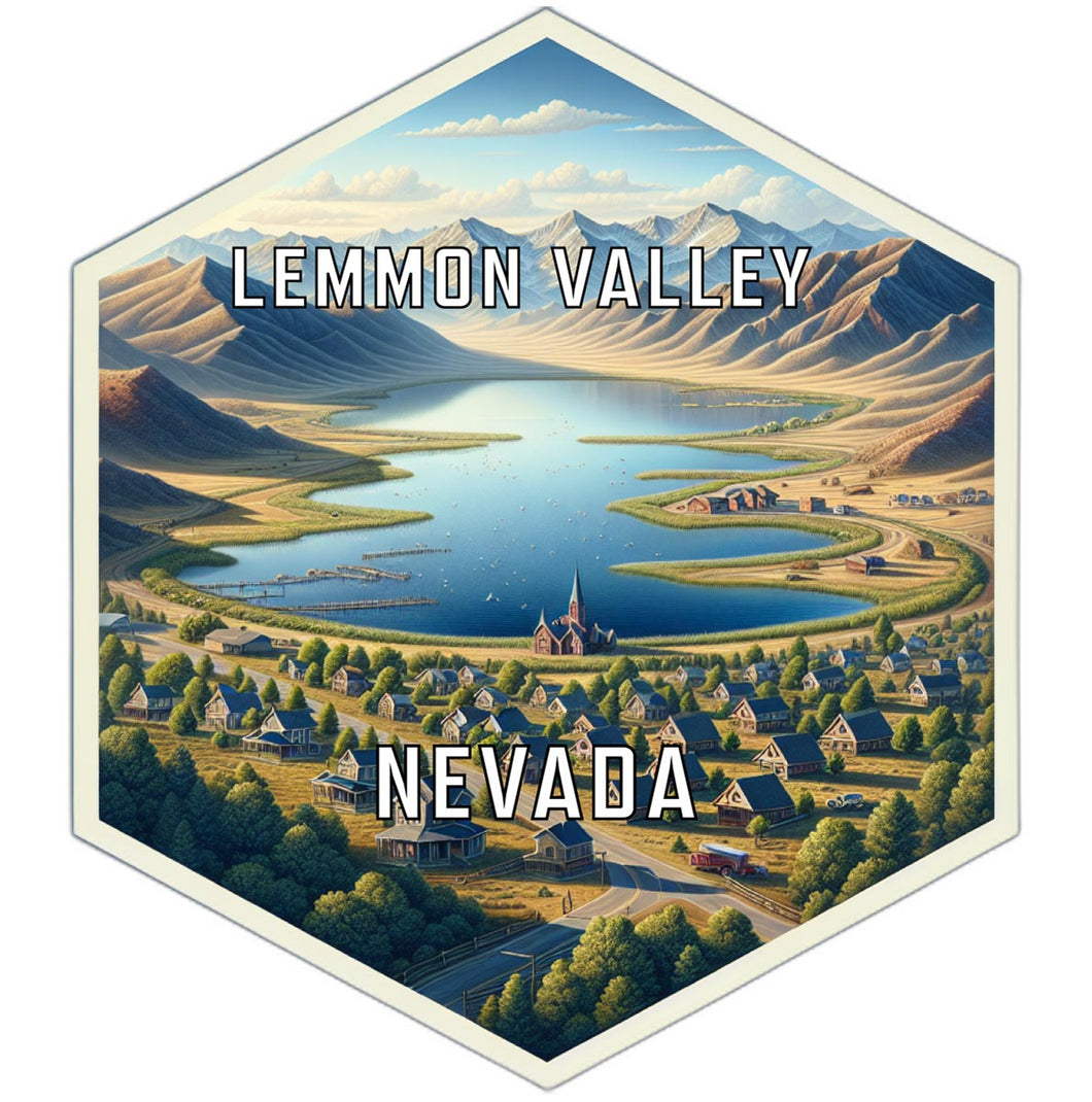 Lemmon Valley Nevada Travel Destination Souvenir Vinyl Decal Sticker 2-Inch