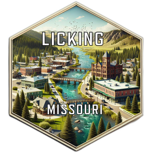 Licking Missouri Travel Destination Souvenir Vinyl Decal Sticker 4-Inch