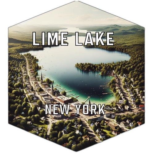 Lime Lake New York Travel Destination Souvenir Vinyl Decal Sticker 2-Inch