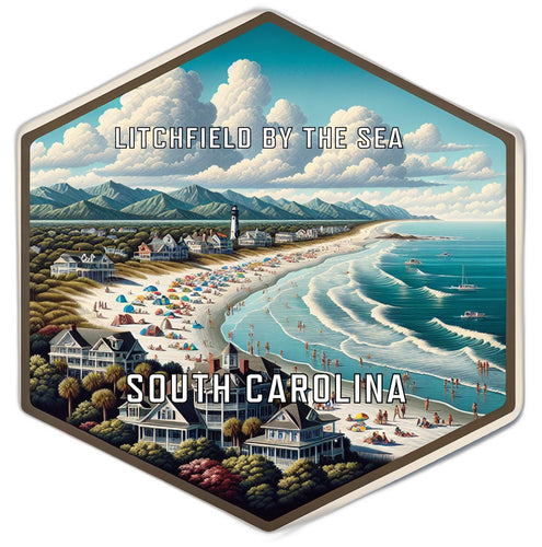 Litchfield By The Sea South Carolina Travel Destination Souvenir Vinyl Decal Sticker 6-Inch