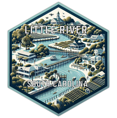 Little River South Carolina Travel Destination Souvenir Vinyl Decal Sticker 2-Inch
